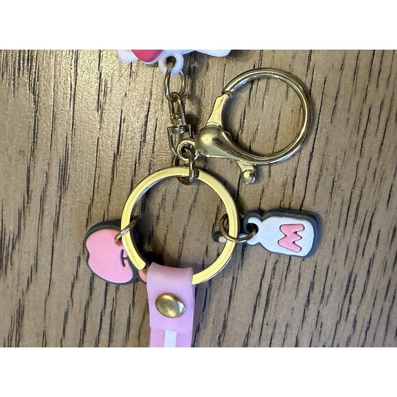 Hello Kitty Figure WRISTBAND KEYCHAIN Key Clip Purse Fob Backpack Milk Charm Toy - Picture 4 of 5